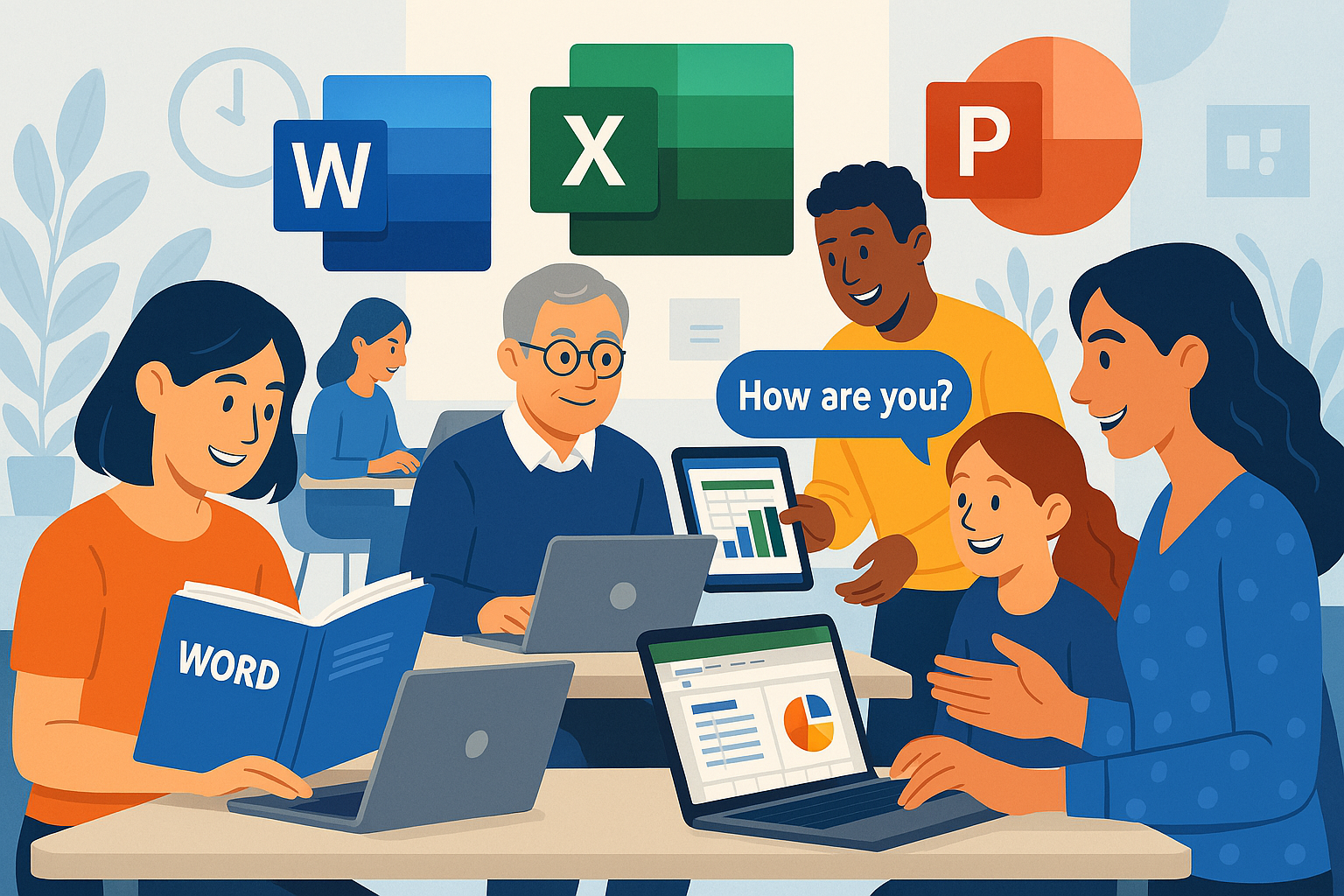 Ilustrasi Pembelajaran Microsoft Office